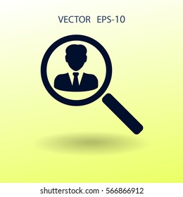 find contact icon. vector illustration