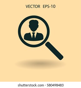 find contact icon. vector illustration