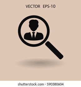 find contact icon. vector illustration