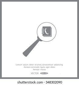 find contact vector icon