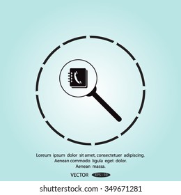 find contact vector icon