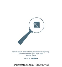 find contact vector icon