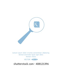 find contact vector icon
