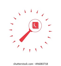 find contact vector icon