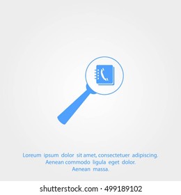 find contact vector icon