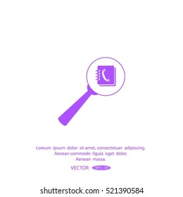 find contact vector icon