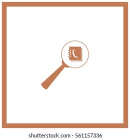 find contact vector icon