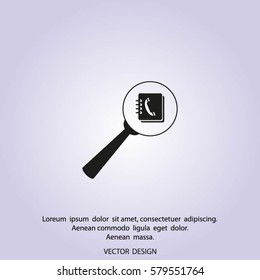 find contact vector icon