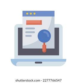 Find content vector flat Icon Design illustration. SEO Development And Marketing Symbol on White background EPS 10 File