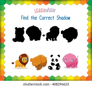 Find the correct Animals shadow