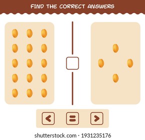Find the correct answers of cartoon starfruit. Searching and Counting game. Educational game for pre shool years kids and toddlers
