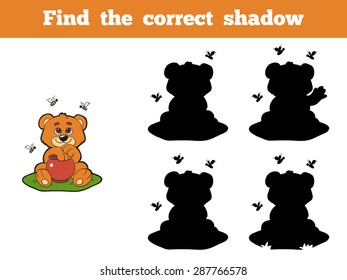 Find the correct shadow (bear and honey)