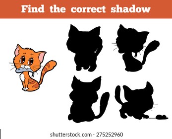 Find The Correct Shadow (cat)