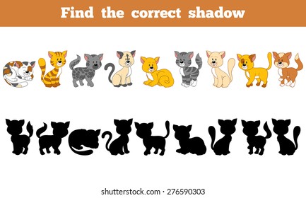 Find the correct shadow (cats)