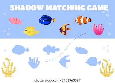 Find the correct shadow Children's educational game