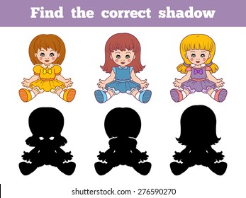 Find the correct shadow (dolls)