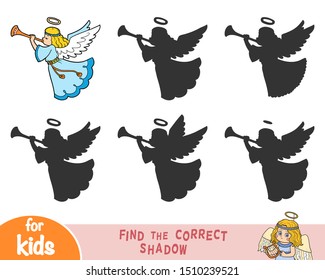 Find the correct shadow, education game for children, Angel