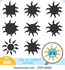 Find The Correct Shadow, Education Game For Children, Cute Bacteria And Virus Character