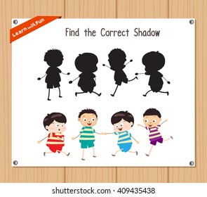 Find the correct shadow, education game for children - Kids funny