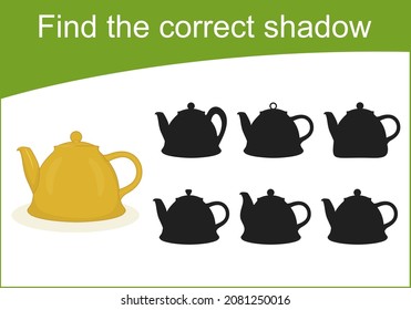 Encuentra la sombra correcta. Juego educativo para niños. Hoja de trabajo de multiplicación, adición, ecuaciones de resta de aprendizaje para niños.  Por pensamiento lógico. Ilustración del vector  