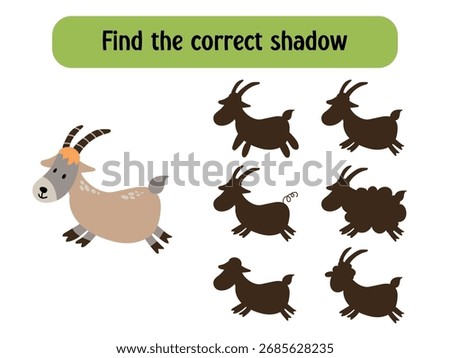 Find the Correct Shadow Goat Puzzle