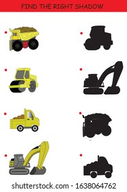 Find the correct shadow kids games. EPS10 illustration.