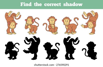 Find the correct shadow (monkey)