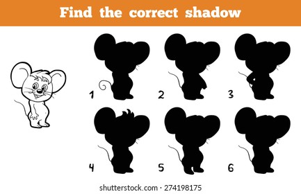 Find the correct shadow (mouse)