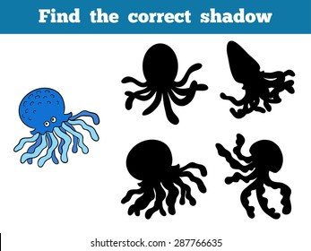 Find The Correct Shadow (octopus)