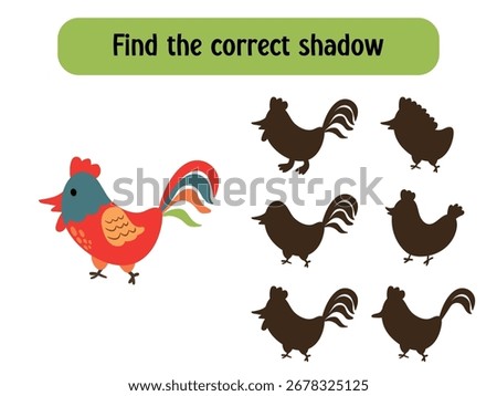Find The Correct Shadow Rooster Game