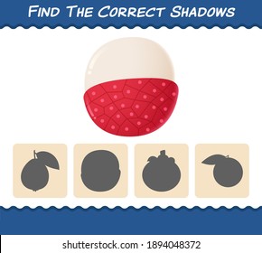 Encuentra las sombras correctas de las letras de dibujos animados. Juego de búsqueda y coincidencia. Juego educativo para niños y niños en edad preescolar