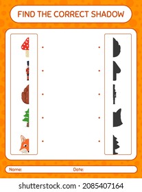 Encuentra el juego de sombras correcto con icono de navidad. hoja de trabajo para niños de preescolar, hoja de actividades para niños