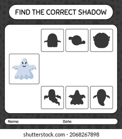Find the correct shadows game with namaobjek. . worksheet for preschool kids, kids activity sheet