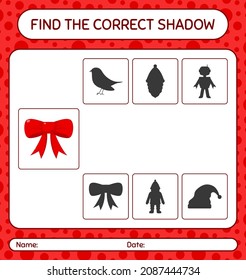 Encuentra el juego de sombras correcto con cinta. hoja de trabajo para niños de preescolar, hoja de actividades para niños