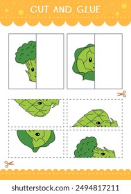 Find the couple of the picture. Simple educational game for kids. Cut and glue. Vector worksheet