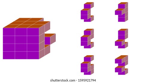 Find the cube that is not provided in the cube puzzle