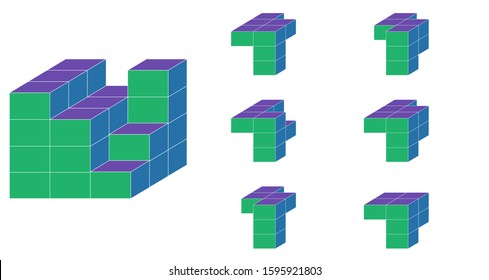 Find the cube that is not provided in the cube puzzle