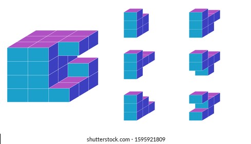 Find the cube that is not provided in the cube puzzle
