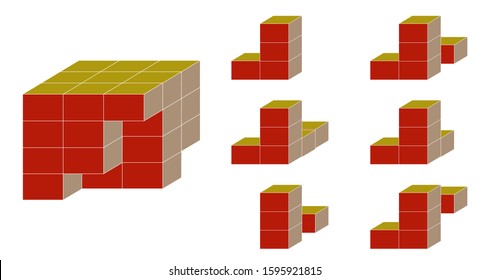 Find the cube that is not provided in the cube puzzle