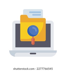 Find data vector flat Icon Design illustration. SEO Development And Marketing Symbol on White background EPS 10 File