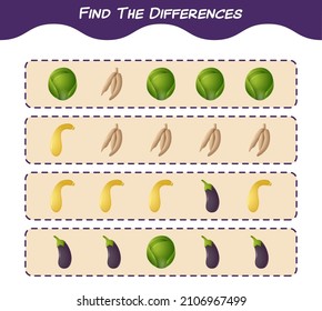 Find the differences between cartoon christmas. Searching game. Educational game for pre shool years kids and toddlers