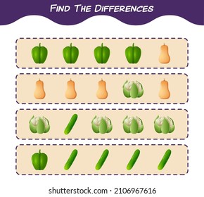 Find the differences between cartoon christmas. Searching game. Educational game for pre shool years kids and toddlers