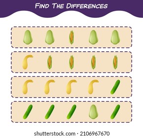 Find the differences between cartoon christmas. Searching game. Educational game for pre shool years kids and toddlers