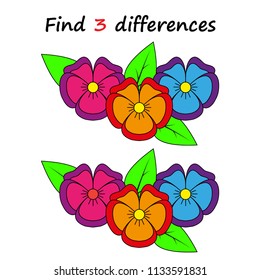 Find the differences between the pictures. worksheet for preschool kids.  educational game for children. 