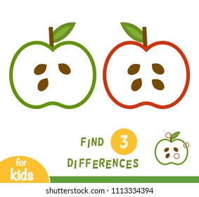 Find differences, education game for children, Apple