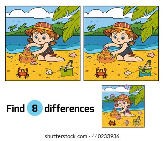 455 Spot the difference summer holiday Images, Stock Photos & Vectors ...