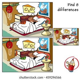 Find differences. Educational game for children. Cartoon vector illustration