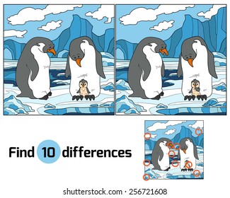 Find differences (family of penguins)