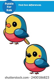 Find the differences. Puzzle for kids.