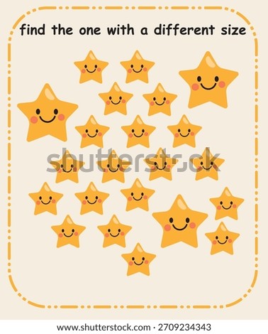 Find the Different One Puzzle Sheet for Kids | Spot the Odd Illustration Activity